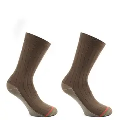 MONARCH - 2 Pares Algodón-Cobre Largo Americano Liso