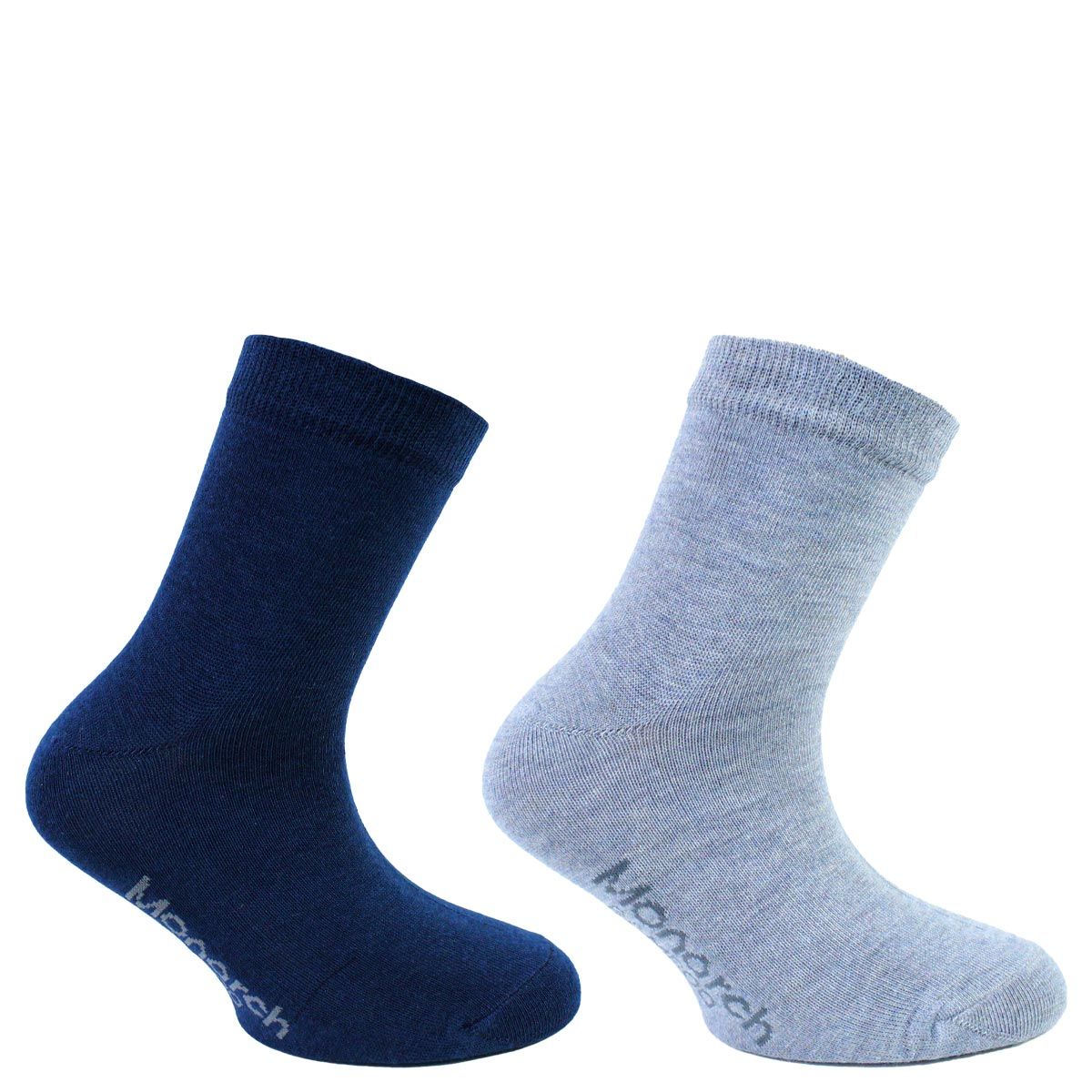 MONARCH - 2 Pares Calcetín Bamboo Basic Infantil Monarch