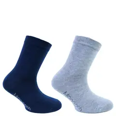 MONARCH - 2 Pares Calcetín Bamboo Basic Infantil
