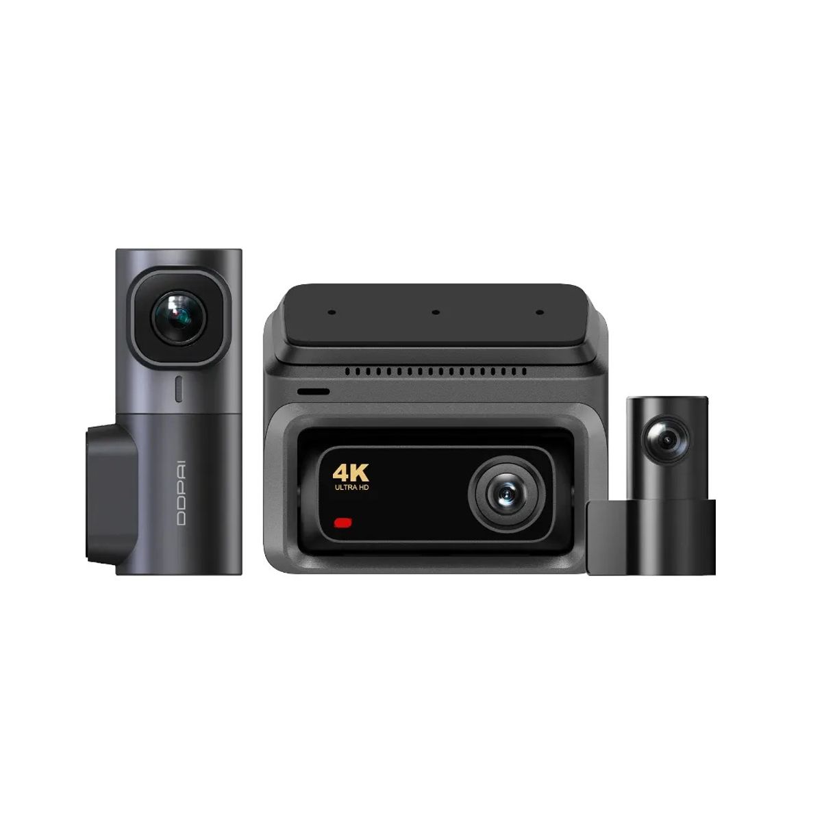 DDPAI - Set Cámaras De Vehículo Frontal 4K Trasera 1080p Interior 2K Wi-Fi 6 GPS ADAS DDPAI Z60 3CH