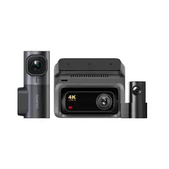 DDPAI - Set Cámaras De Vehículo Frontal 4K Trasera 1080p Interior 2K Wi-Fi 6 GPS ADAS Z60 3CH