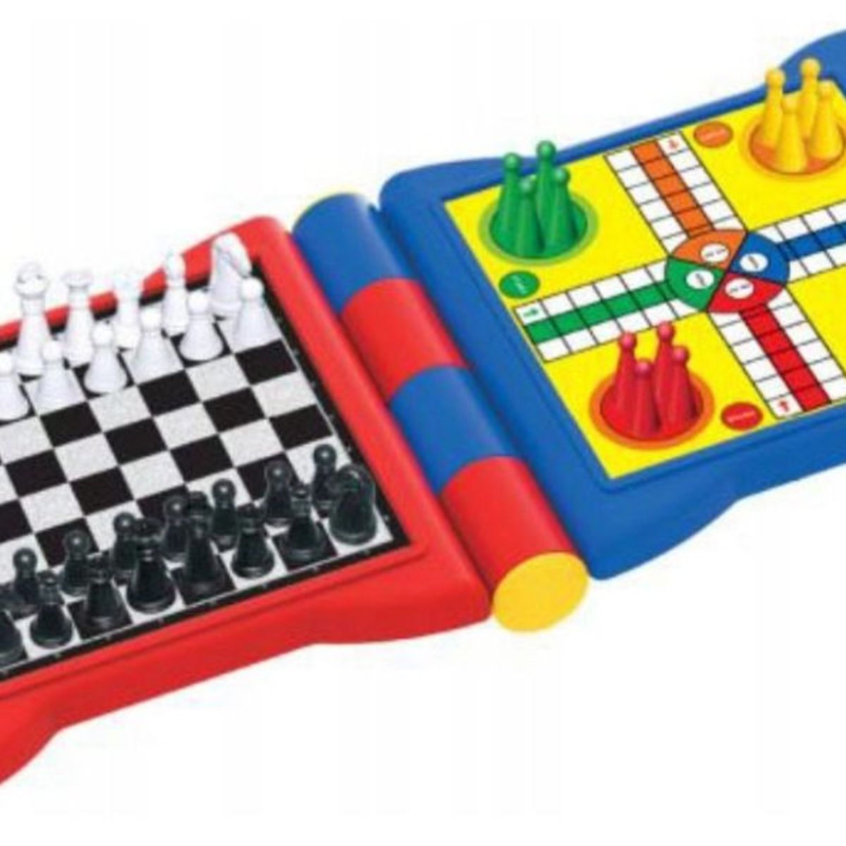 GENERICO - Juego De Mesa 5 En 1 Damas Ajedre Ludo Portatil