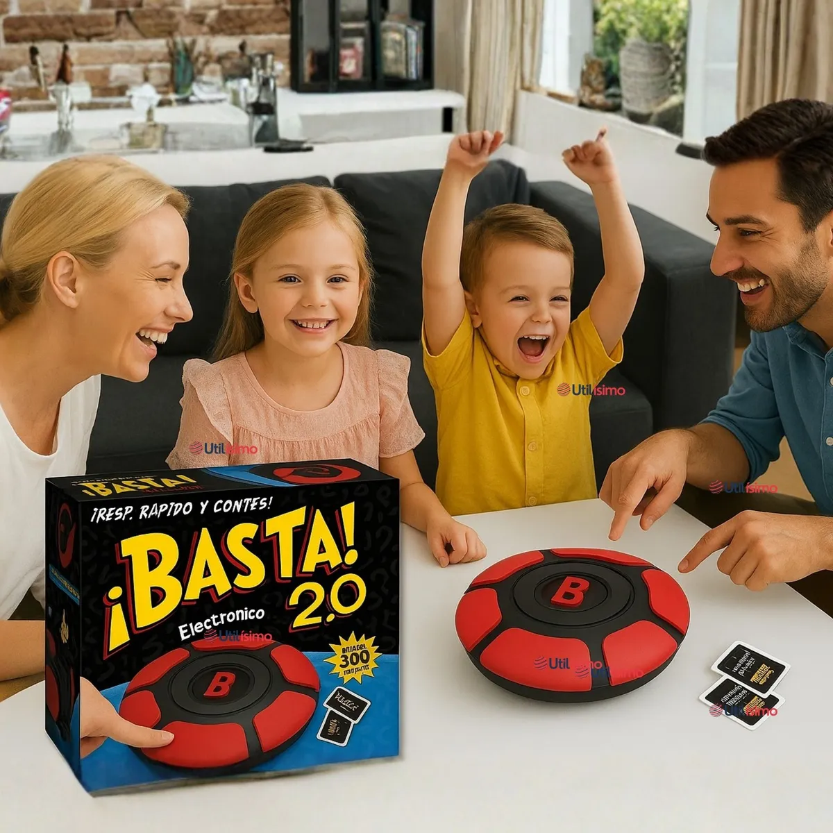 LINE - Basta Electrónico 2.0 Juego de Mesa Piensa Rápido