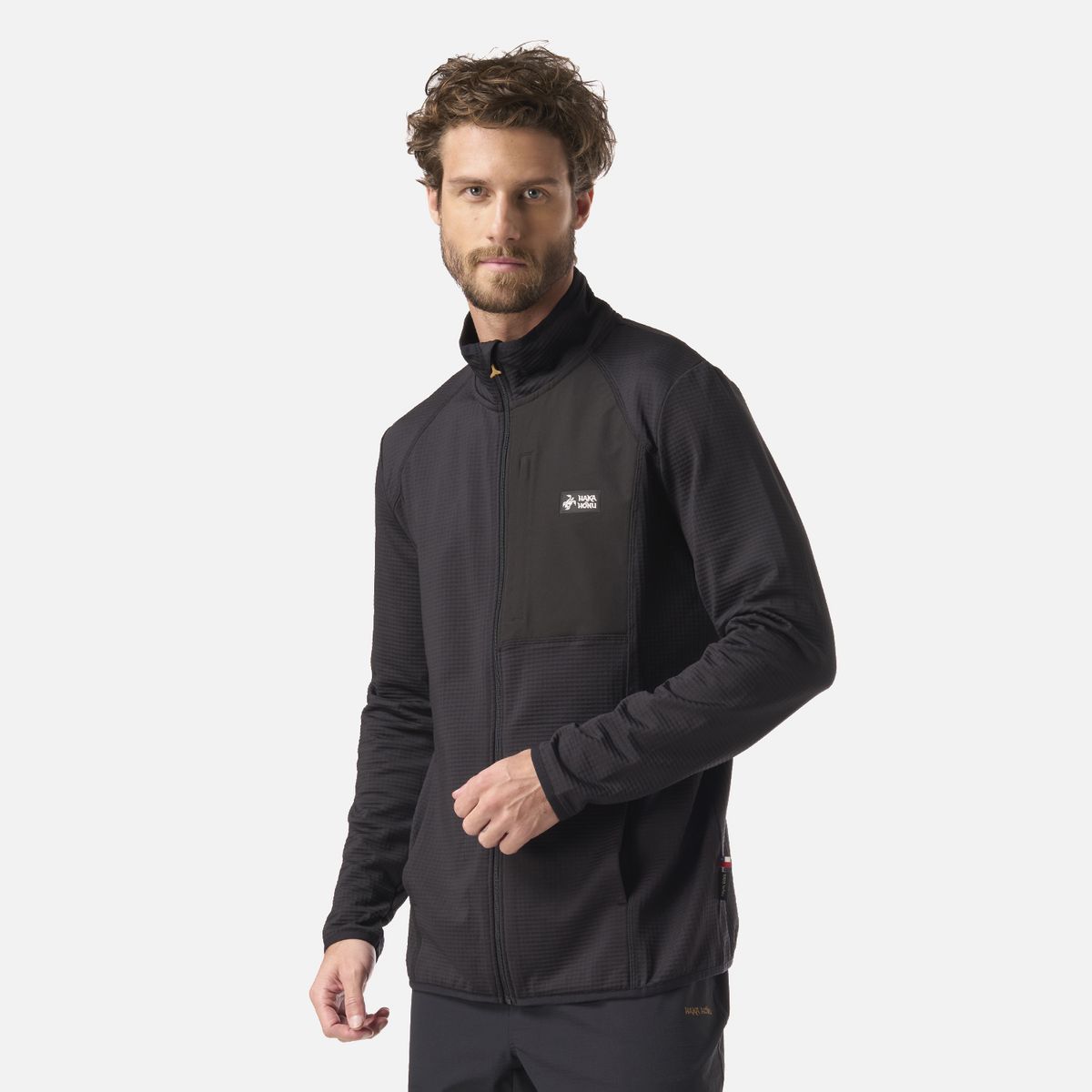 HAKA HONU - Polerón Hombre Taina Full Zip Negro Haka Honu