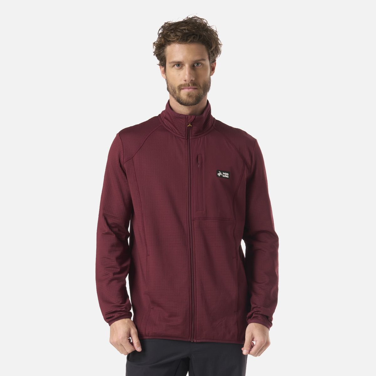 HAKA HONU - Polerón Hombre Taina Full Zip Burdeo Haka Honu