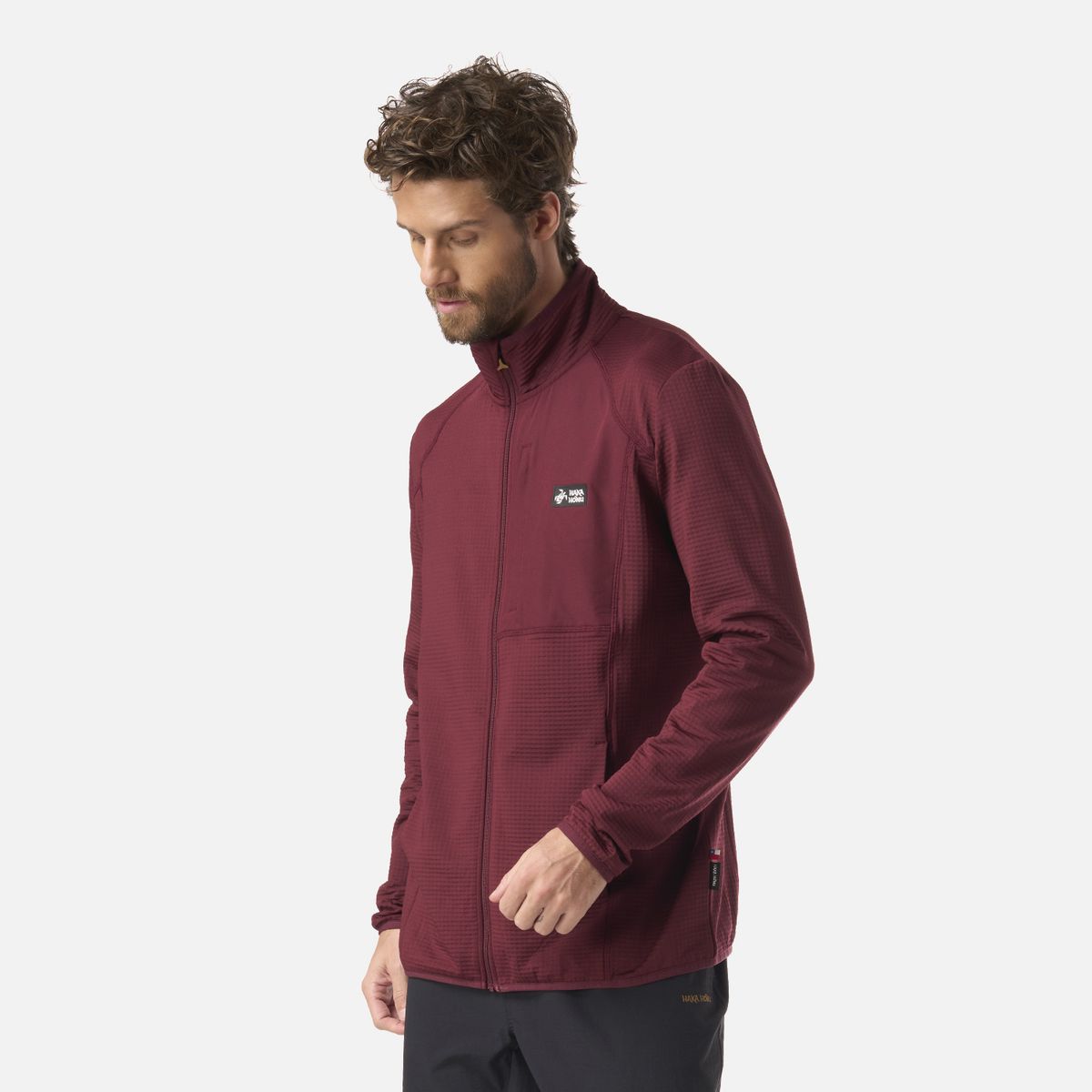 HAKA HONU - Polerón Hombre Taina Full Zip Burdeo Haka Honu