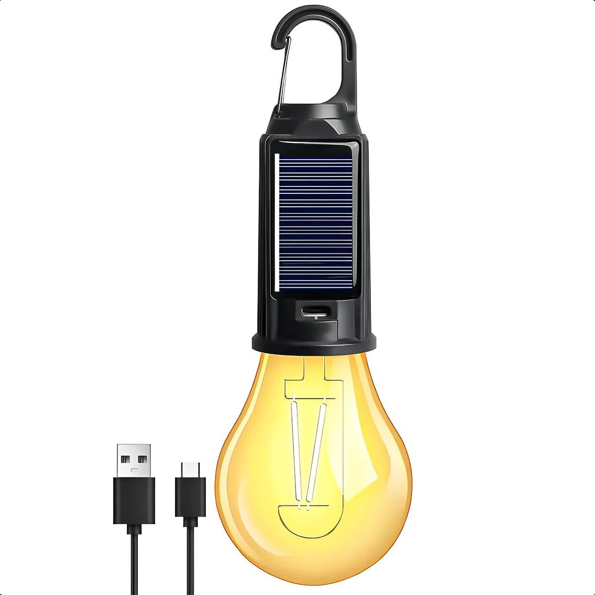 GENERICO - Ampolleta Solar 15w Ampolleta De Emergencia Recargable Ampolleta 15w