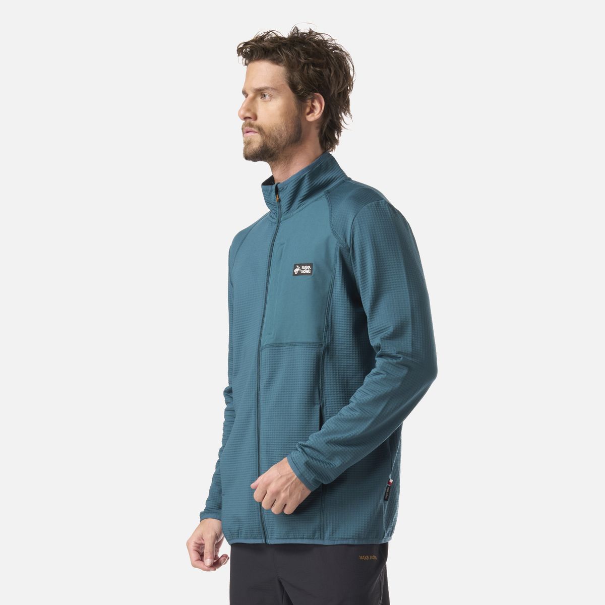 HAKA HONU - Polerón Hombre Taina Full Zip Petroleo Oscuro Haka Honu