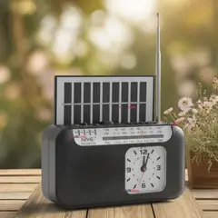 LINE - Radio Solar Portátil Recargable Bluetooth AMFM