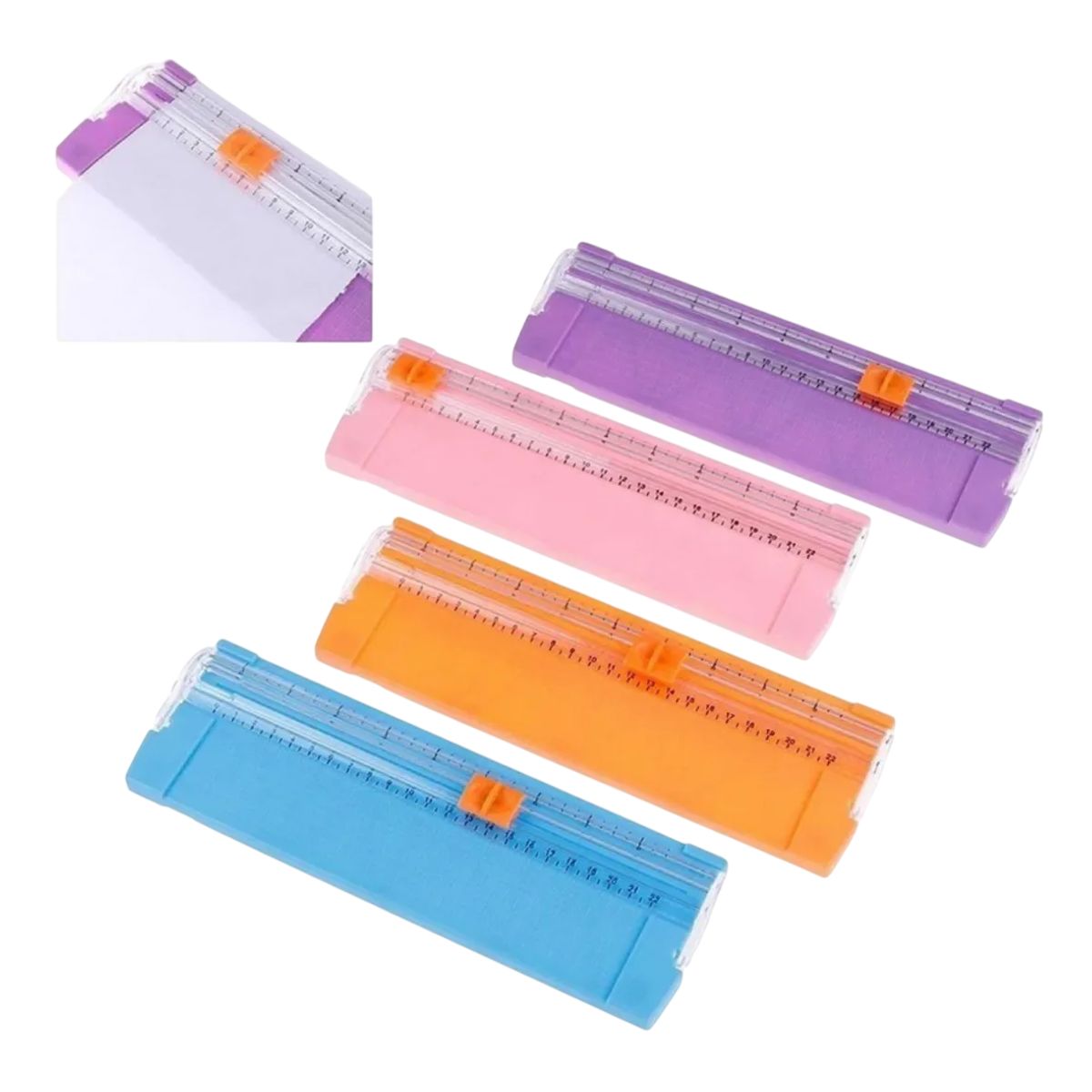 GENERICO - Mini Cortador Guillotina Corta Papel Hojas