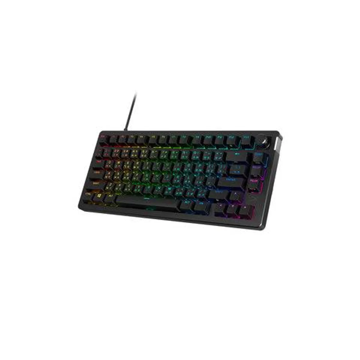 HYPERX - Teclado Gamer HyperX Alloy Rise 75 Mecánico Español Switches HyperX Red RGB 75% Color Negro