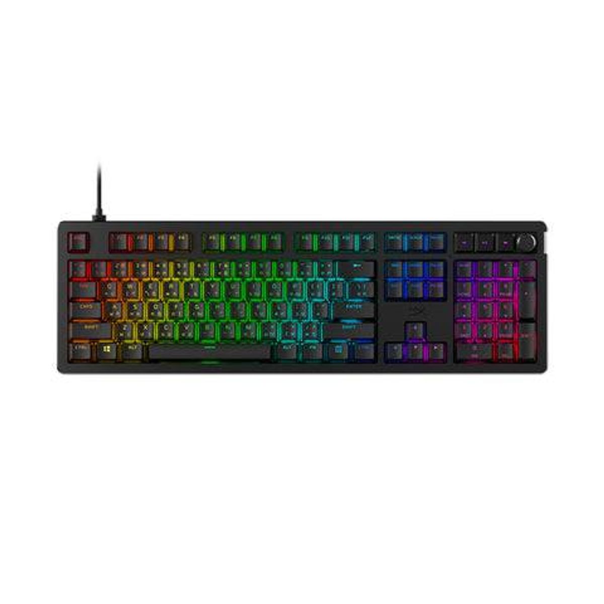 HYPERX - Teclado Gamer HyperX Alloy Rise Mecánico Español Switch Red RGB Full Size Color Negro Español
