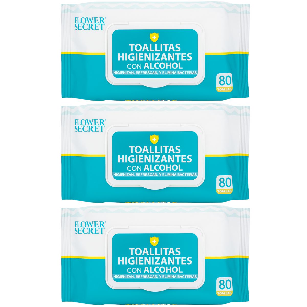 GENERICO - Pack 240 Toallas Húmedas Higiénicas Con Alcohol Multiuso