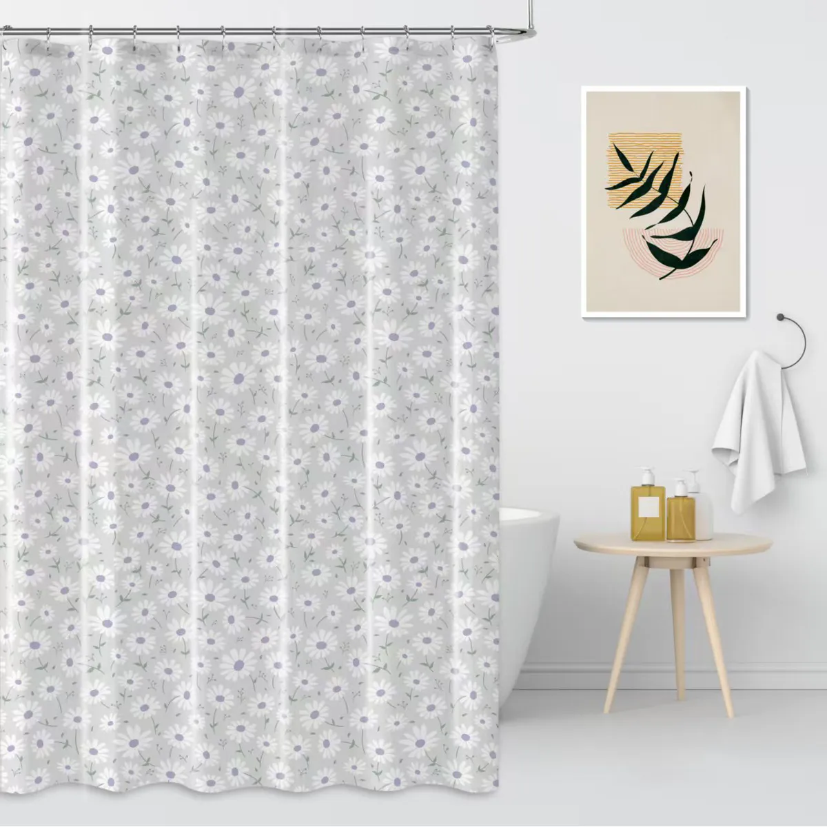 GENERICO - Protector Cortina Baño Impermeable Antihongo 180x180cm