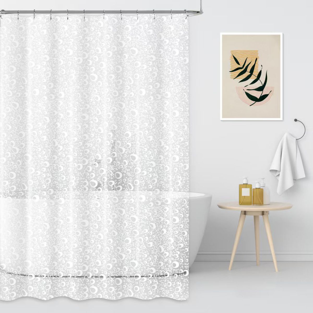 GENERICO - Protector Cortina Baño Impermeable Antihongo 180x180cm