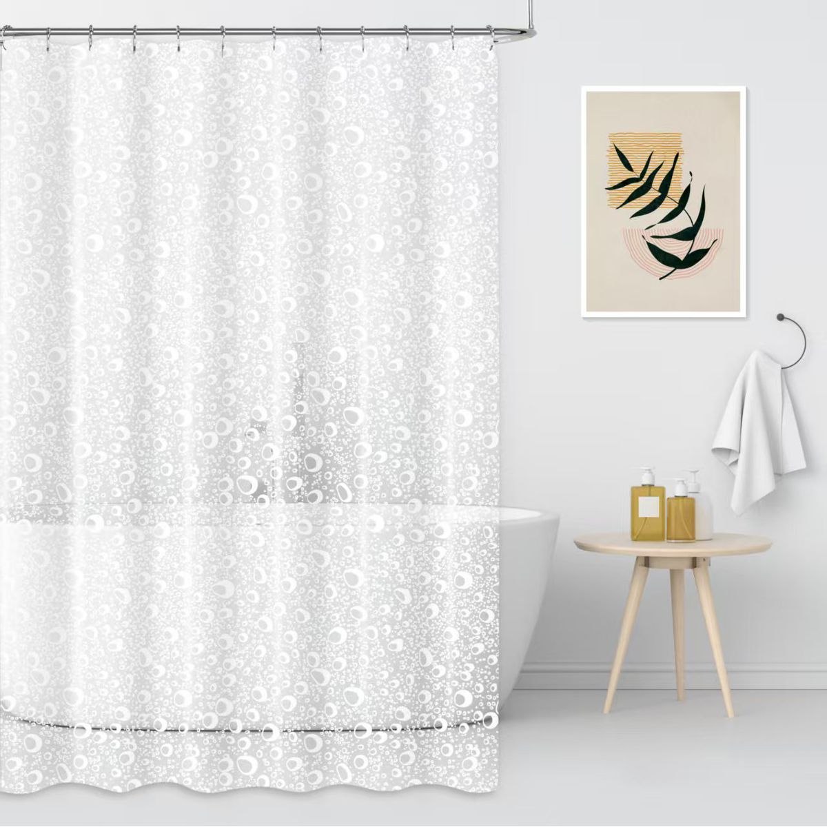 GENERICO - Protector Cortina Baño Impermeable Antihongo 180x180cm