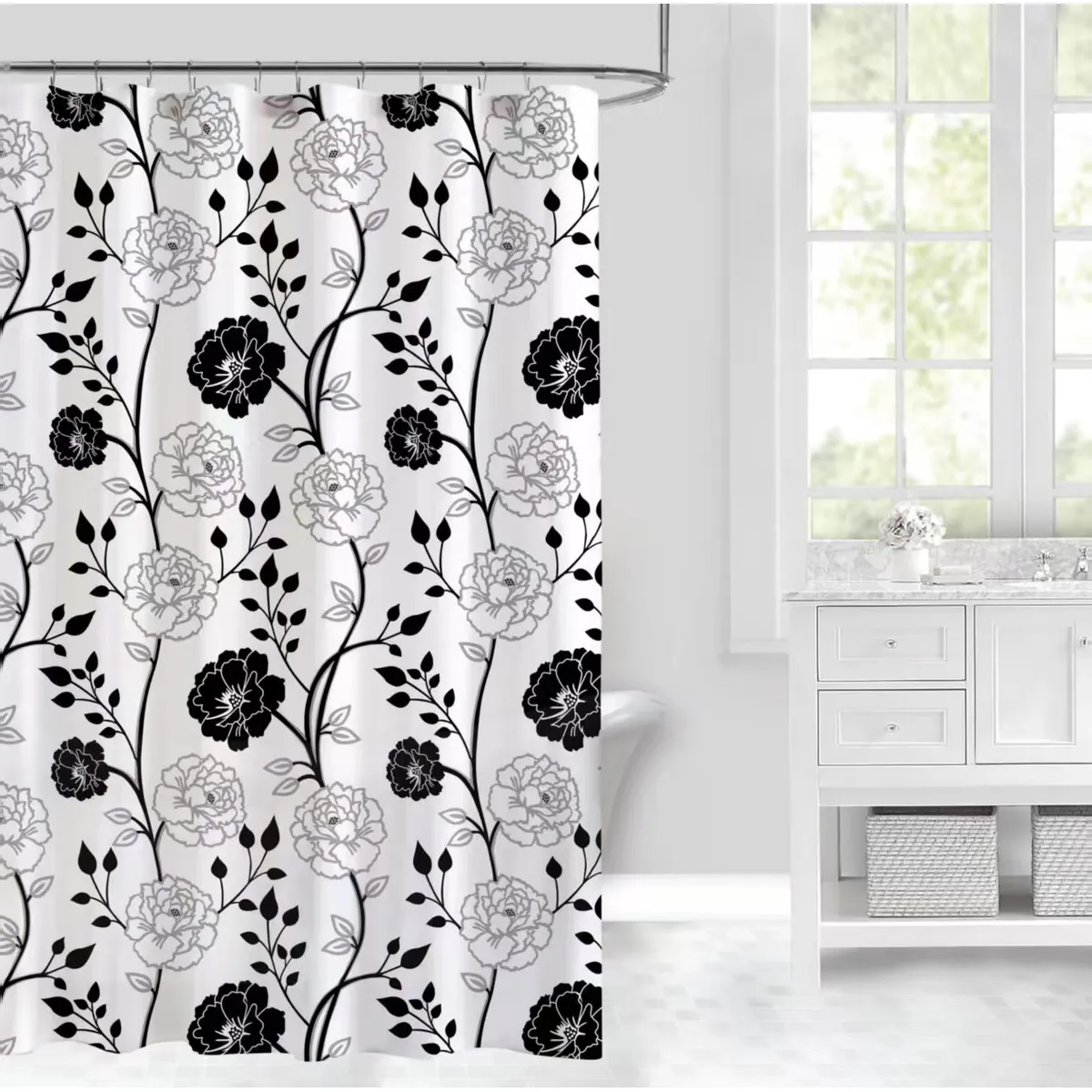 GENERICO - Protector Cortina Baño Impermeable Antihongo 180x180cm