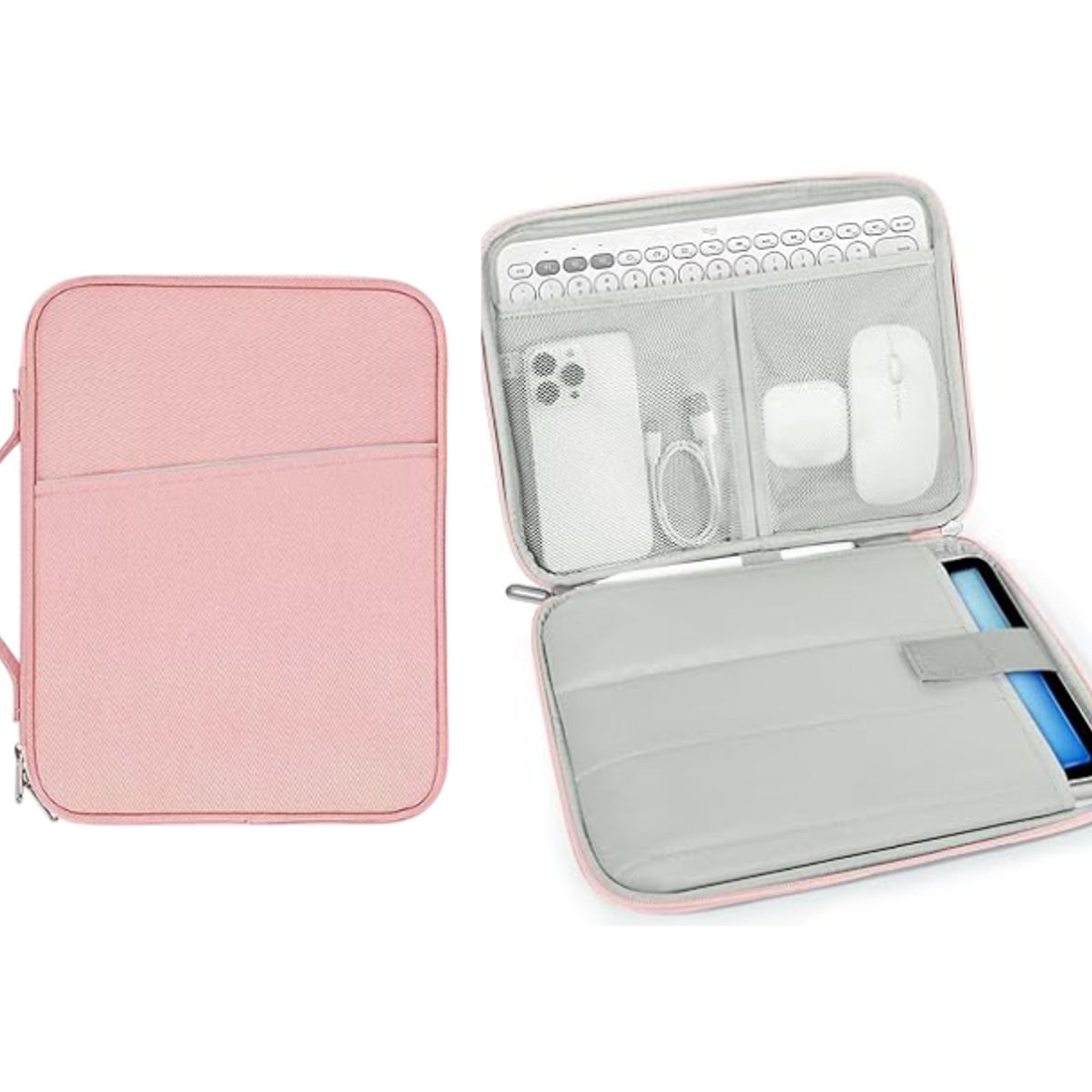 GENERICO - Funda Estuche Para iPad Tablet hasta 13 Pulgadas Rosado