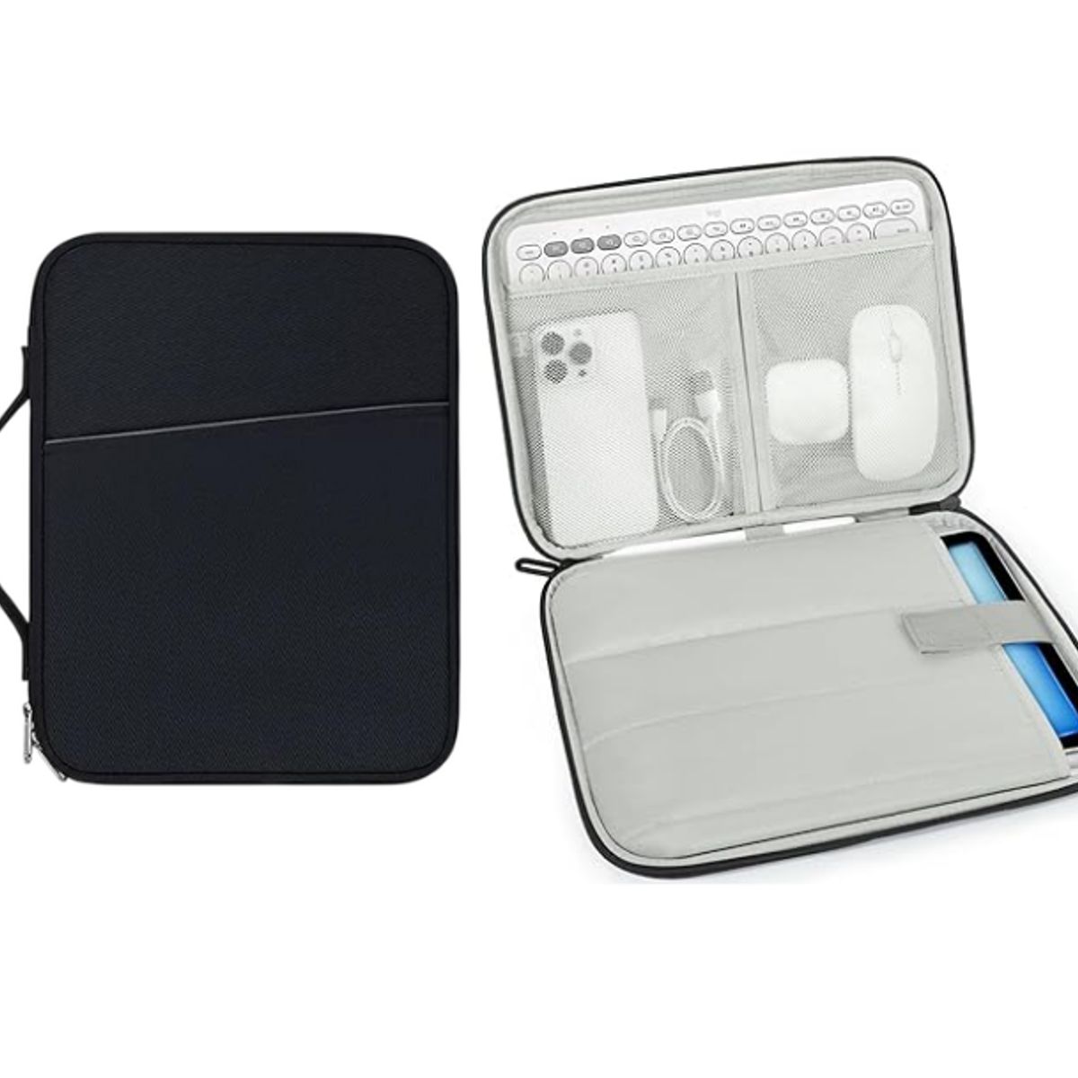 GENERICO - Funda Estuche Para iPad Tablet hasta 13 Pulgadas Negro