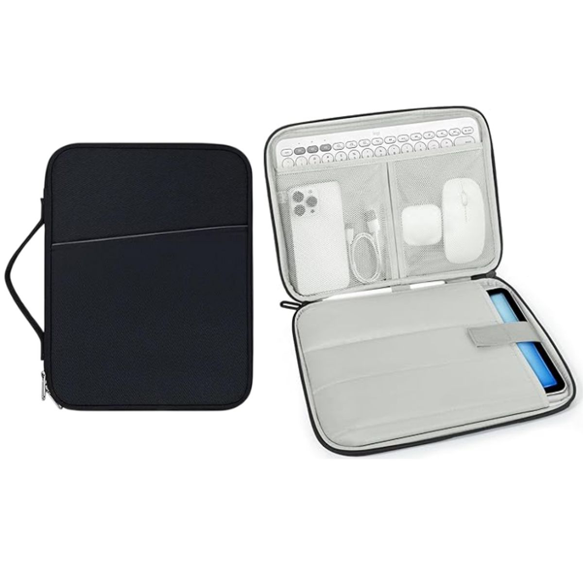 GENERICO - Funda Estuche Para iPad Tablet hasta 13 Pulgadas Negro