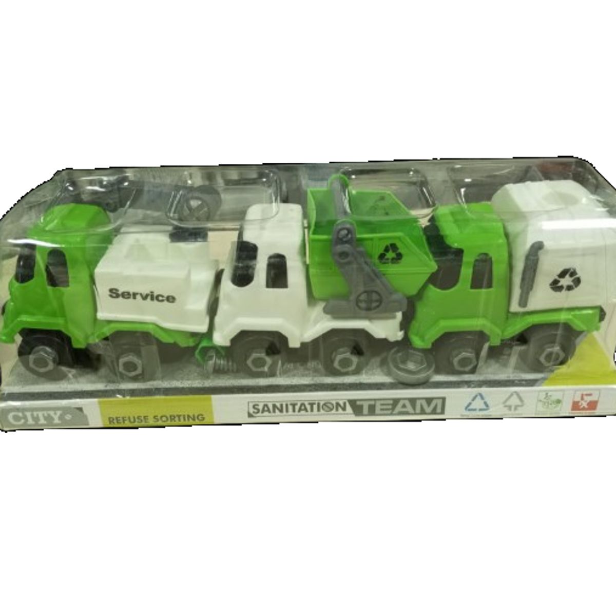 GENERICO - Juguete mini camion basura 32 x 9cm