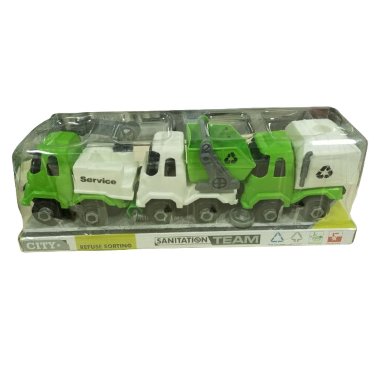 GENERICO - Juguete mini camion basura 32 x 9cm