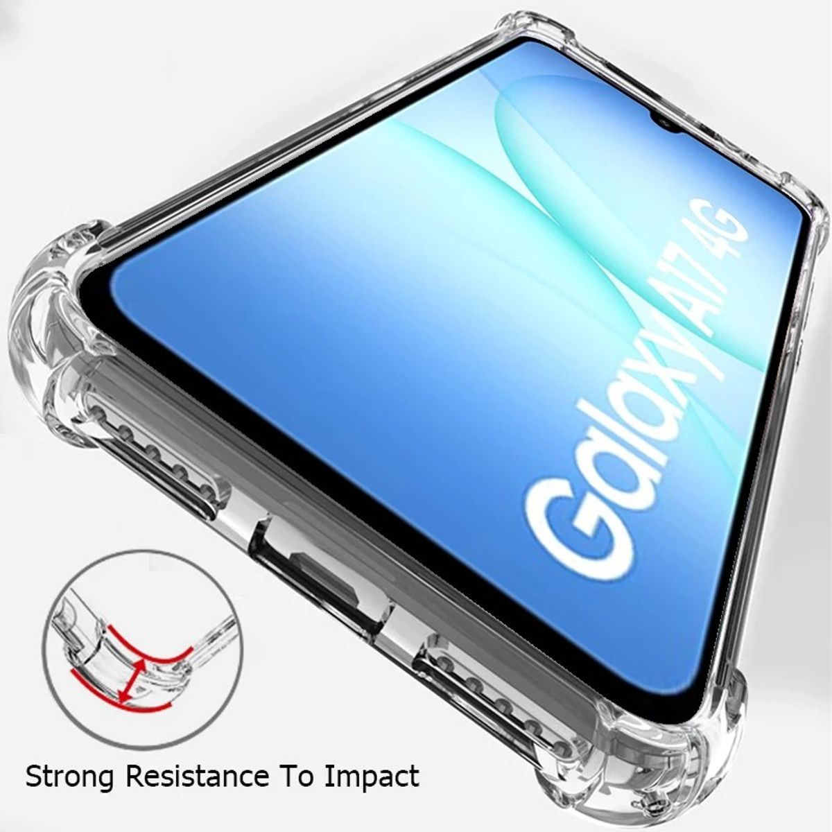 GENERICO - Funda Para Celular Samsung Galaxy A17 5G Transparente Esquinas Reforzadas