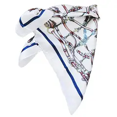 VIVAFELICIA - Pañuelo Bandana Aperos Blanco Azul