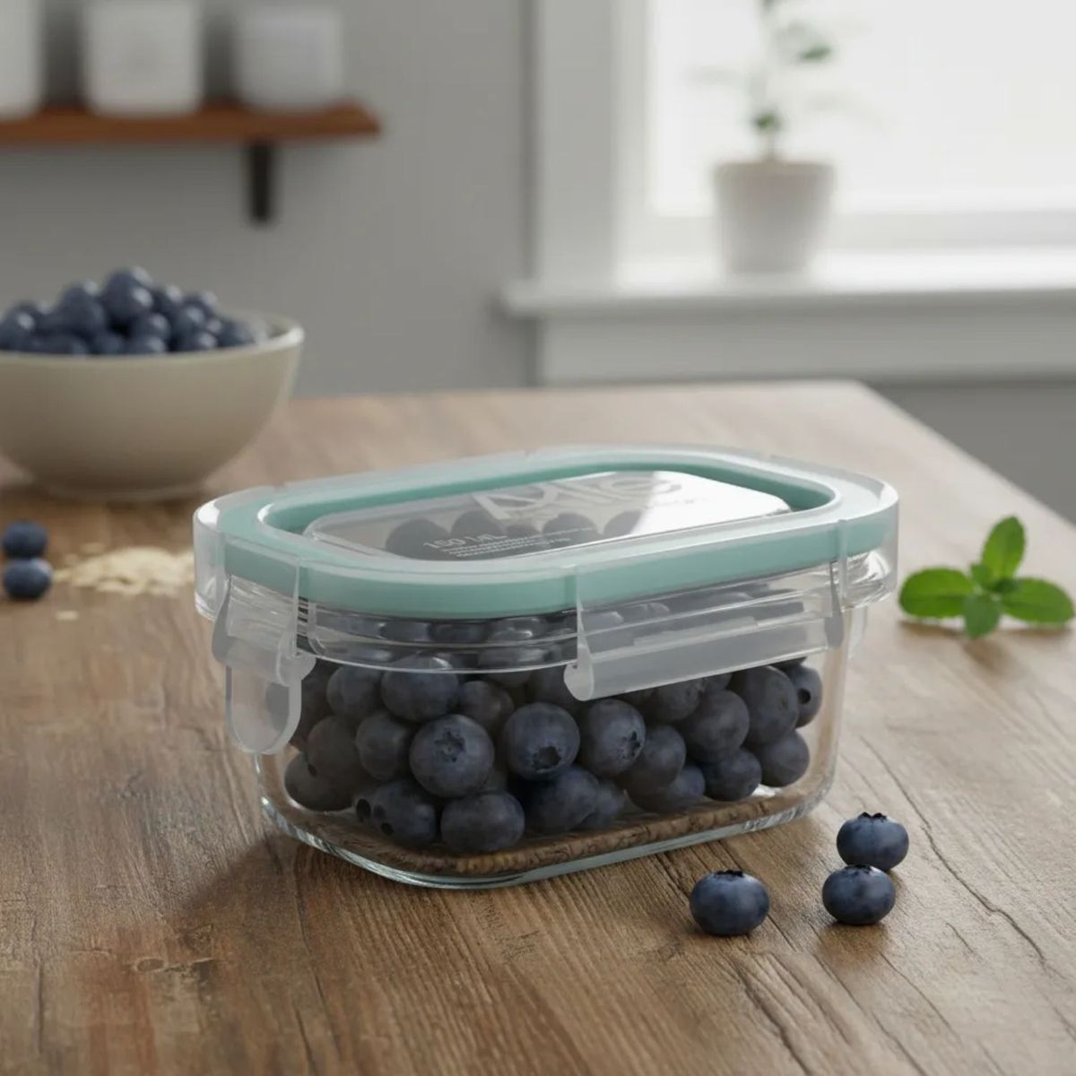 ALLEGRA - Set 10 Contenedor Hermetico Allegra Vidrio 150mL Rectangular