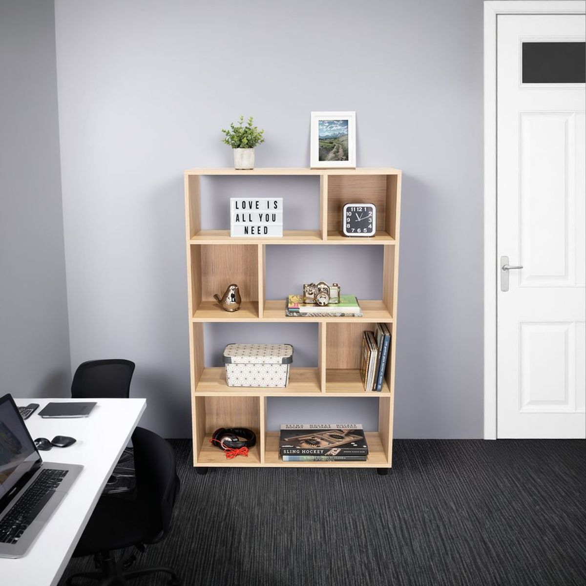 TUHOME - Biblioteca Indira 1222x801x288 Cm Rovere