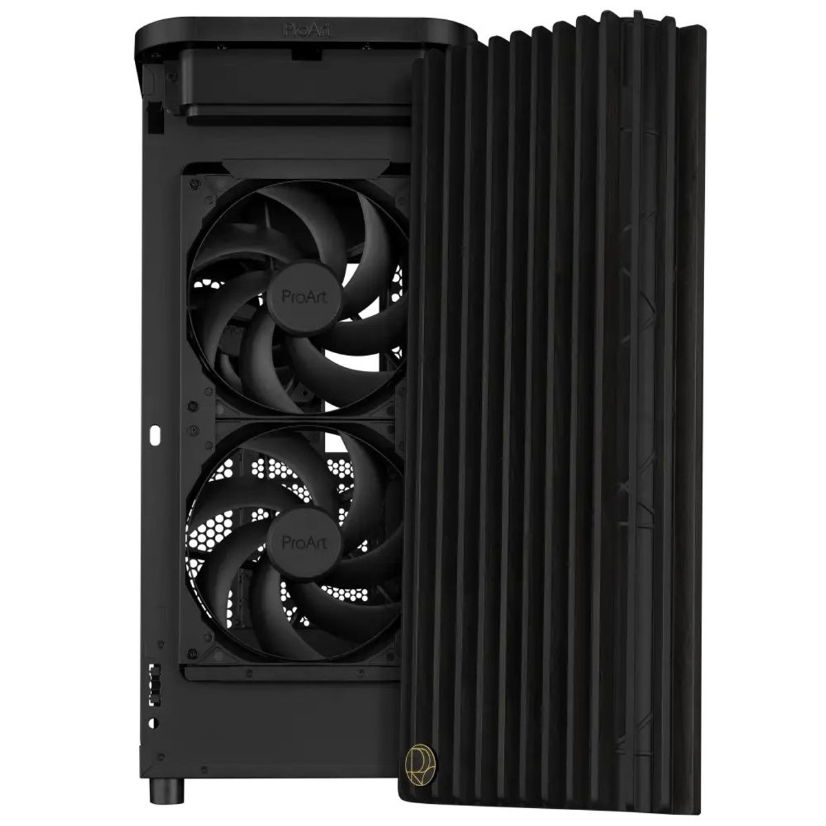 ASUS - Gabinete ASUS ProArt PA401 Wood Edition Vidrio Templado 2x 160mm 1x 120mm ATX Black