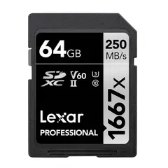 LEXAR - TARJETA DE MEMORIA SD PROFESIONAL 64GB 250MBSG
