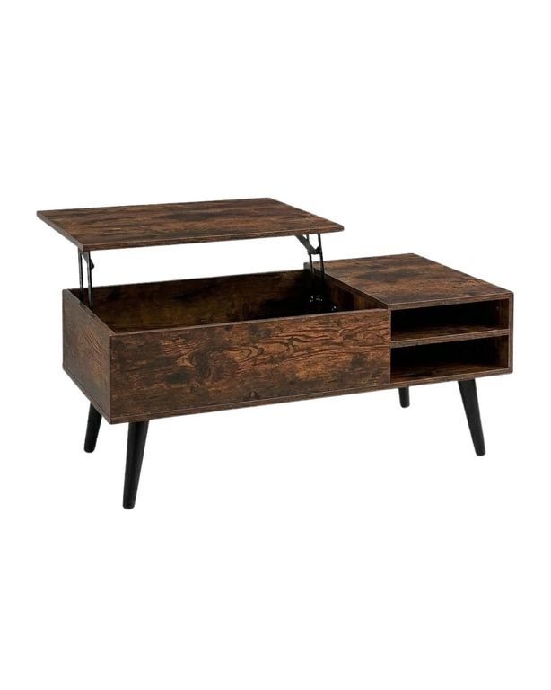 Mesa De Centro Rectangular Maddie Madera Oscura