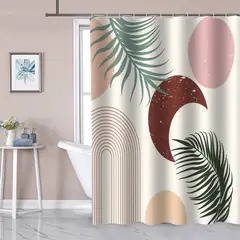 GENERICO - Cortina De Baño Ducha Moderna Tela Impermeable Decorativa