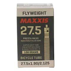 MAXXIS - Cámara Flyweight 27.5x1.9-2.125 Válvula Presta Negro