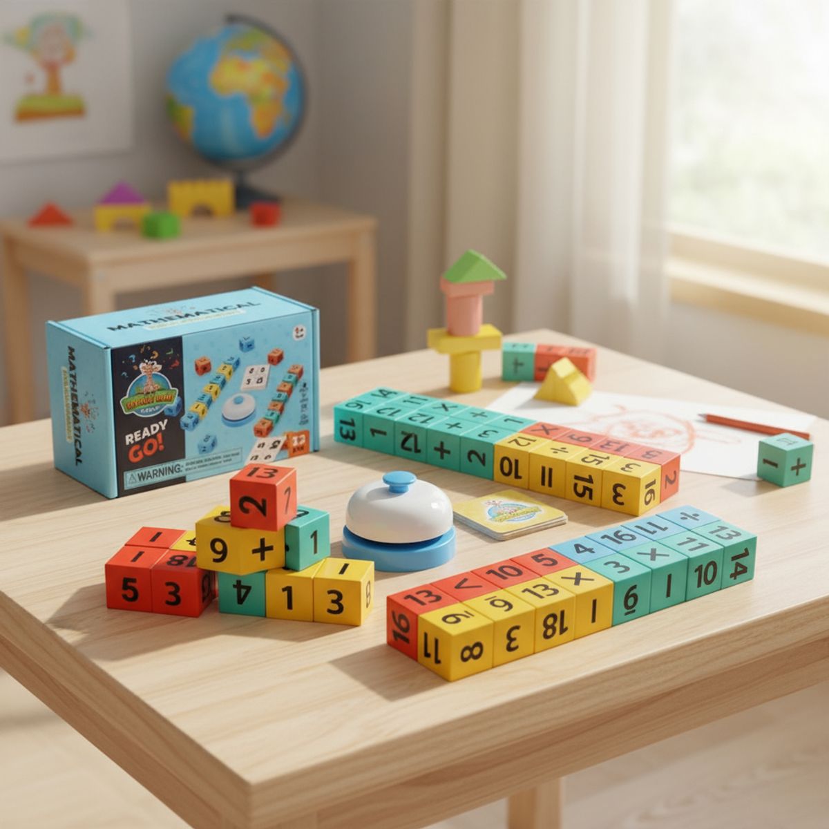 HOMEBRANDT - Bloques Magnéticos Juego Didáctico Matemático Ingenio 32pcs