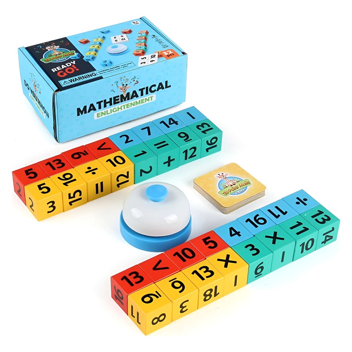 HOMEBRANDT - Bloques Magnéticos Juego Didáctico Matemático Ingenio 32pcs