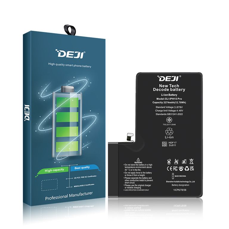 Batería Programada para Iphone 15 Pro Marca Deji