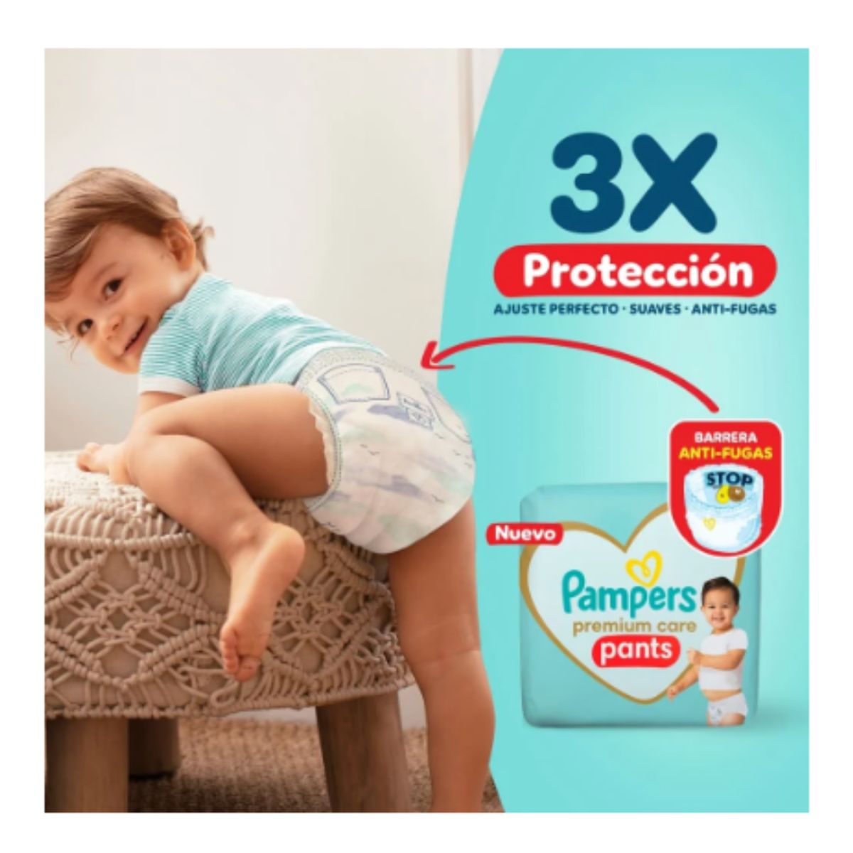 PAMPERS - Pañales Desechables Pampers Premium Care Pants Xxg 52 Uds