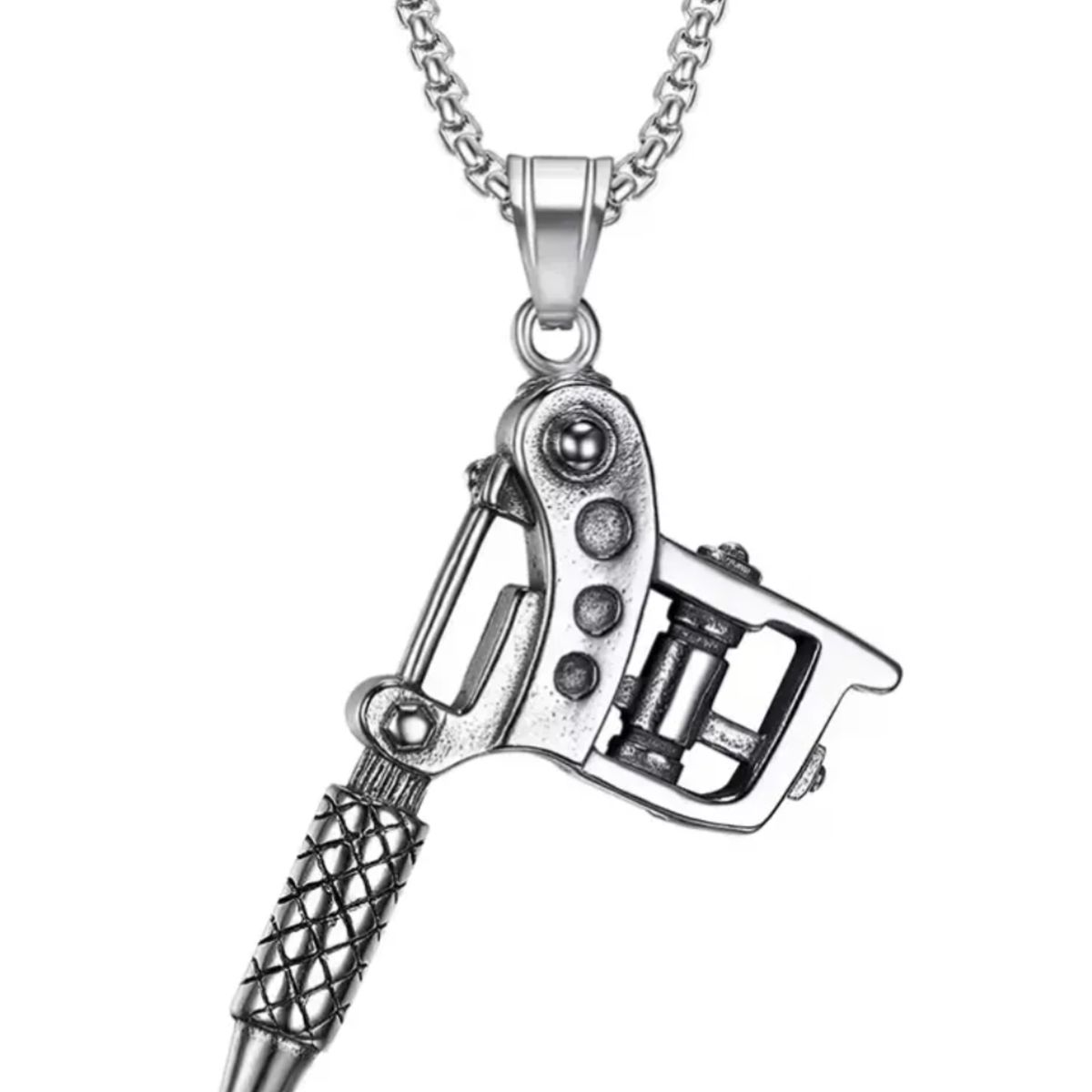 GENERICO - Collar Tatuador Maquina De Tatuajes Hombre Mujer