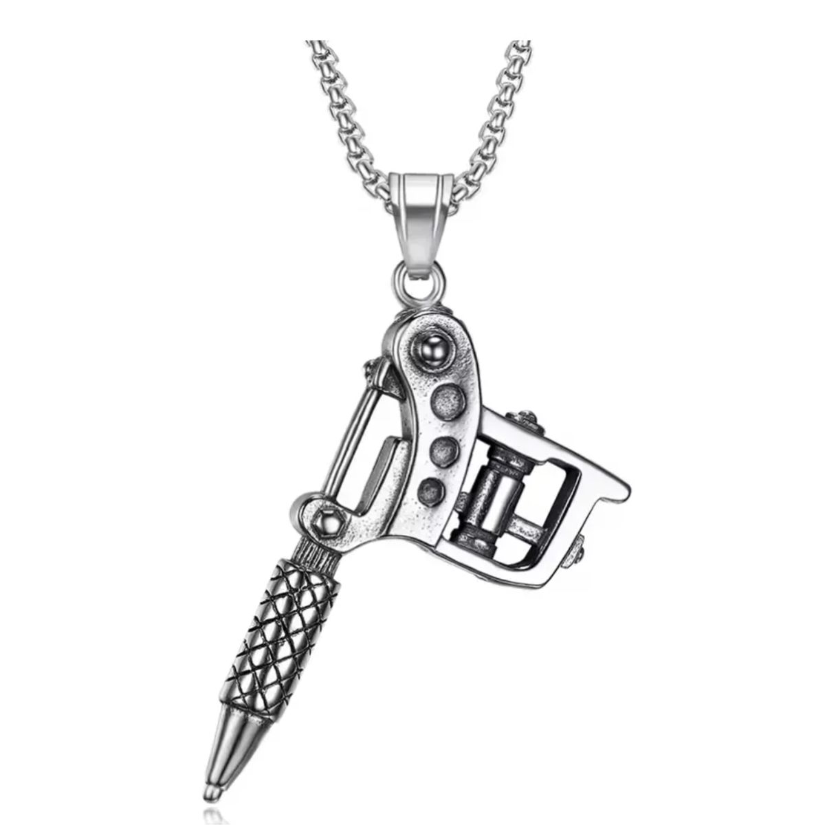 GENERICO - Collar Tatuador Maquina De Tatuajes Hombre Mujer