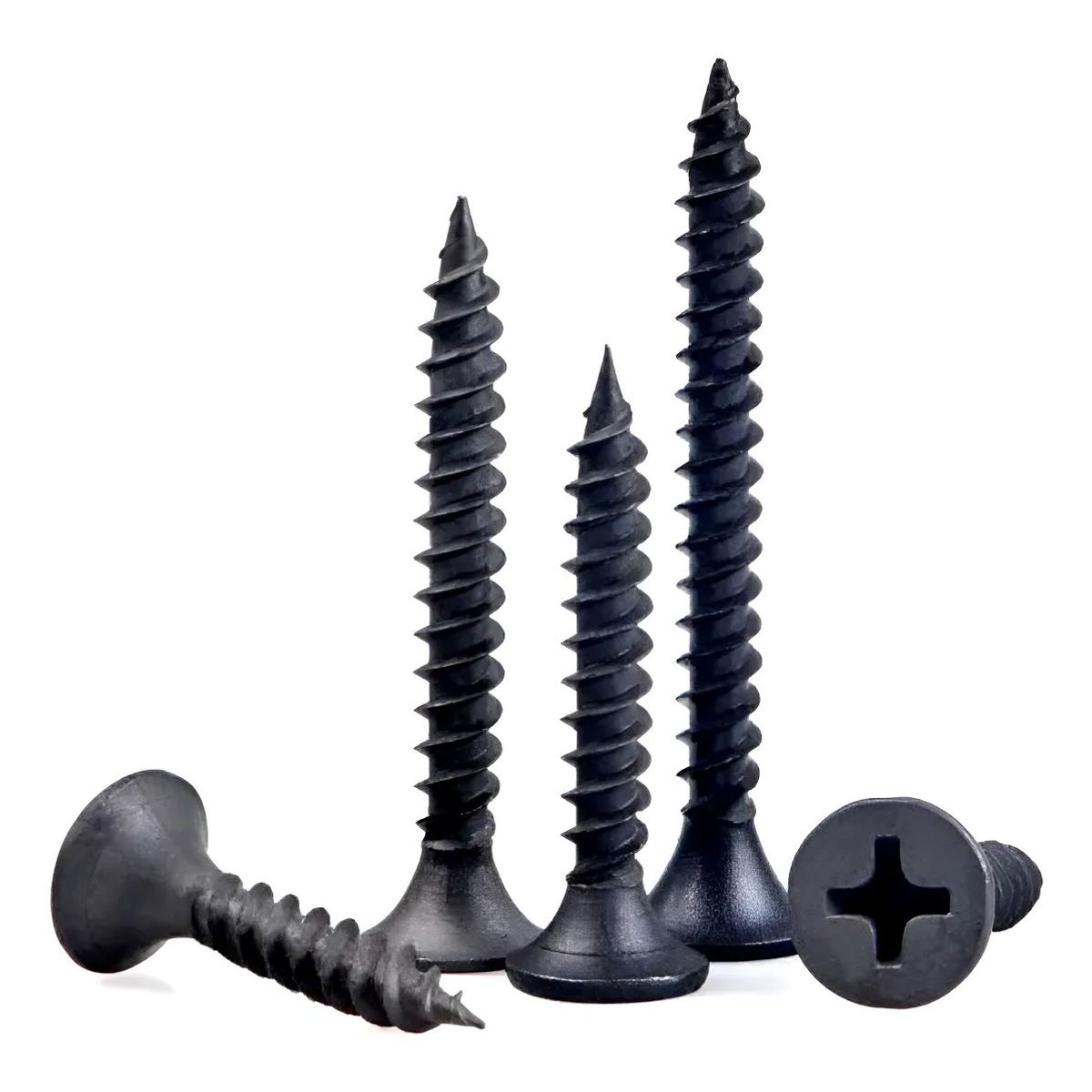 METALFER - Pack De Clavos Pintado Negro 3.5 X 25mm