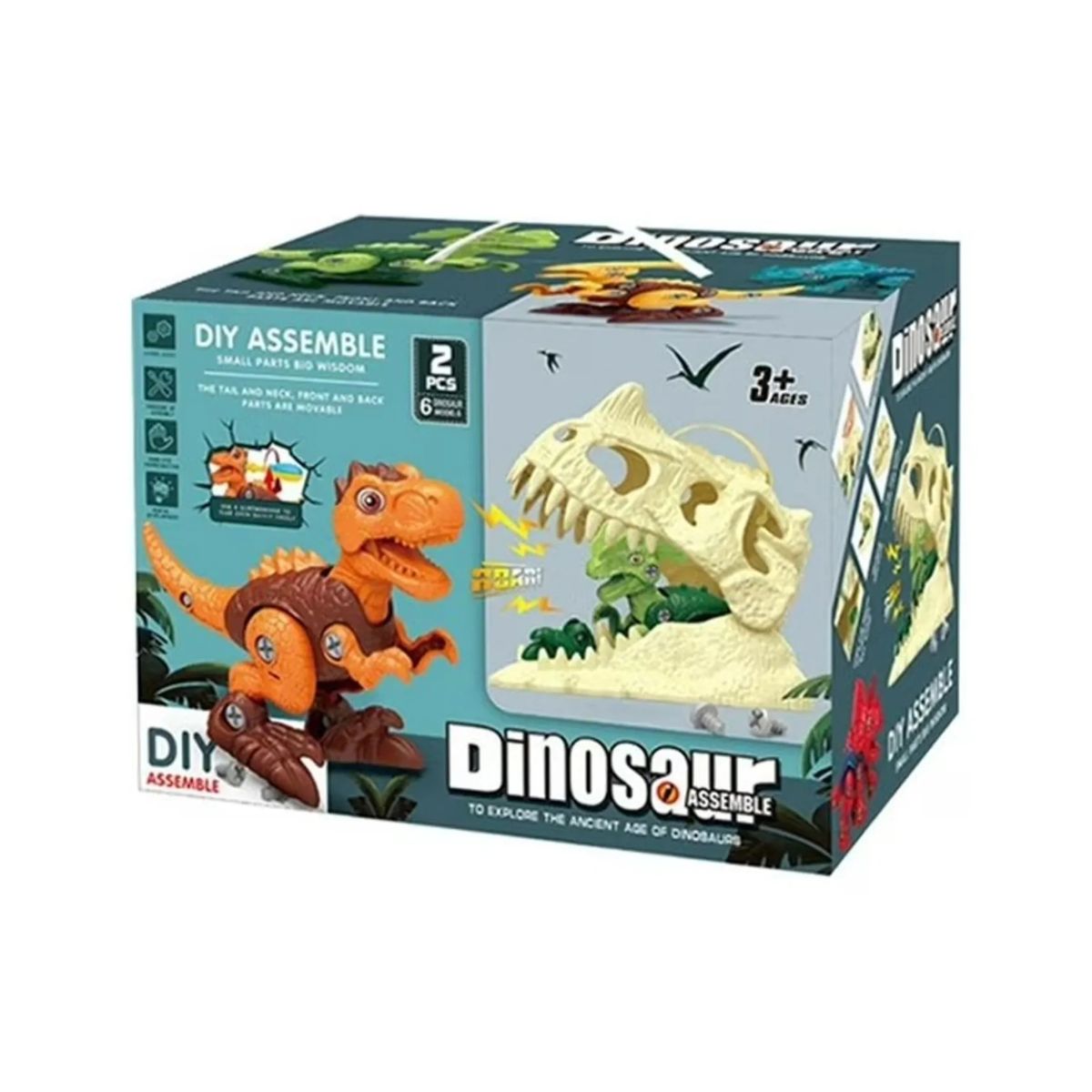 GENERICO - Dinosaurios Armables Con Destornillador Juguete Educativo