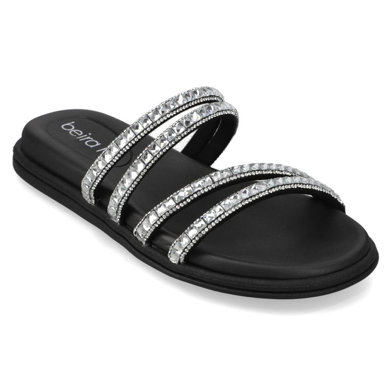 Sandalias Negro Sin amarre Slip on
