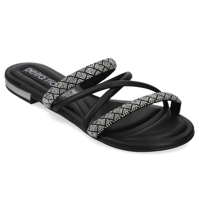Sandalias Negro Sin amarre Slip on