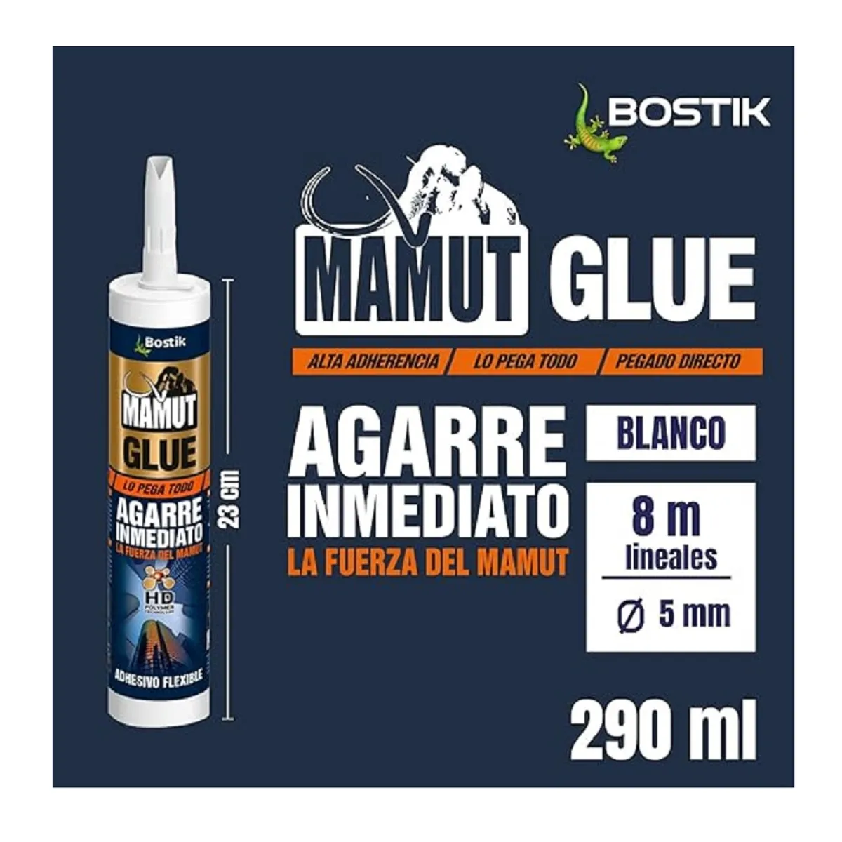 MAMUT - ADHESIVO MAMUT BLANCO 290ML BOSTIK