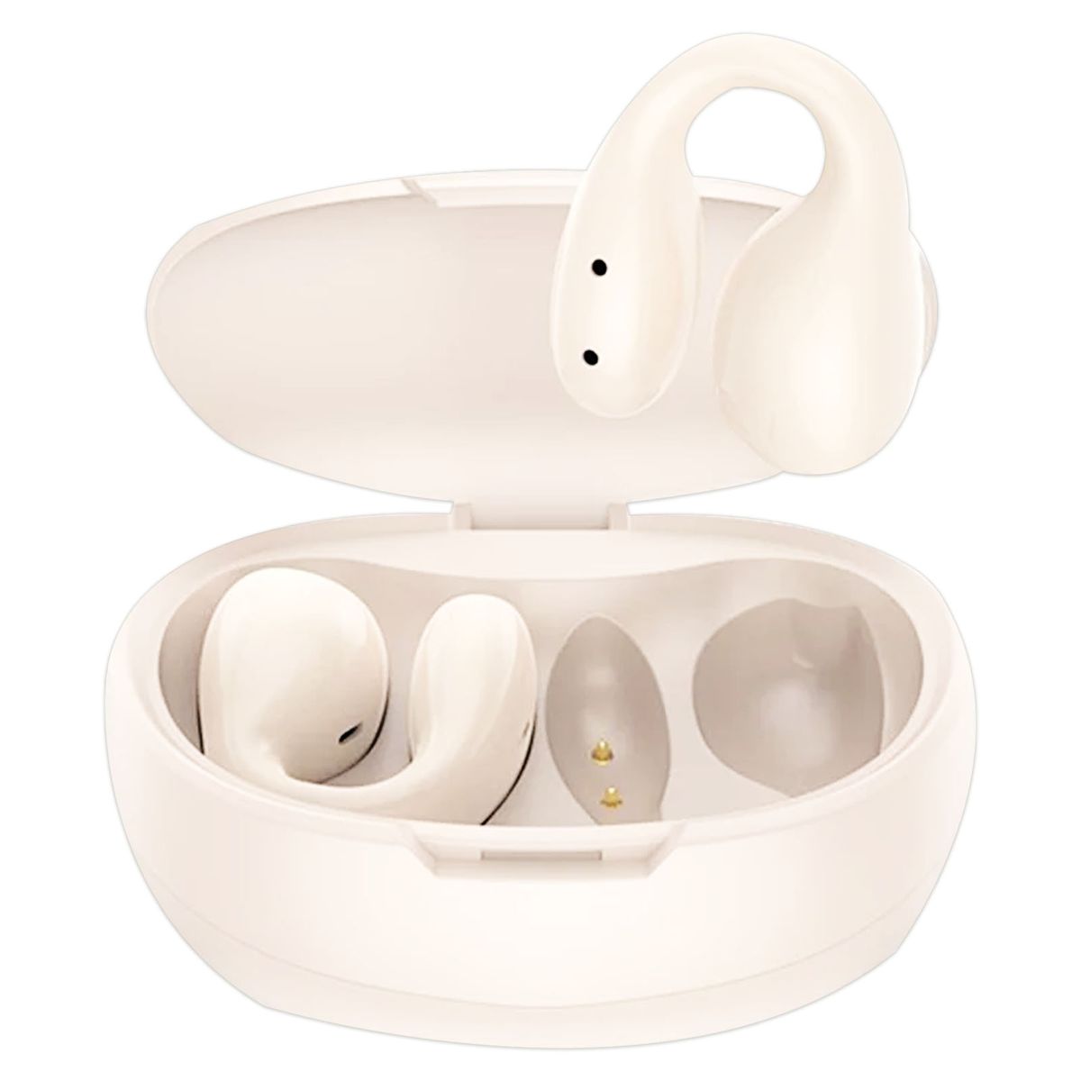 CELEBRITE - Audifono Inalambrico Bluetooth Clip Para Oreja TWS-W46 Beige