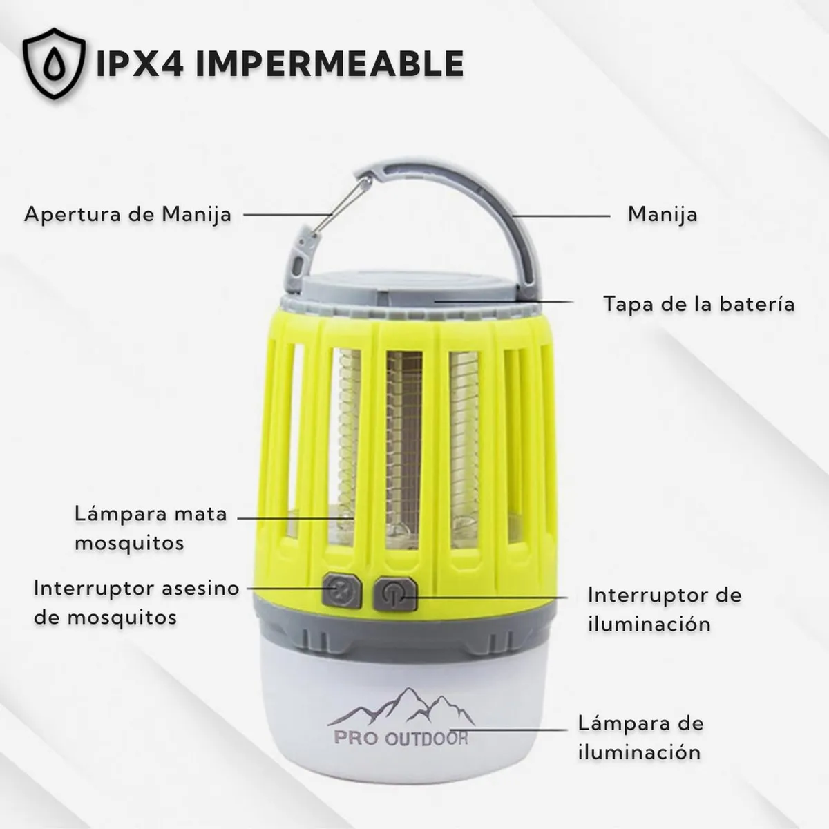 PRO OUTDOOR - Lampara Led Antimosquitos