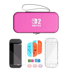 GENERICO - Estuche Bolso Para Nintendo Switch 2 / kit Mica Grips Carcasa FC