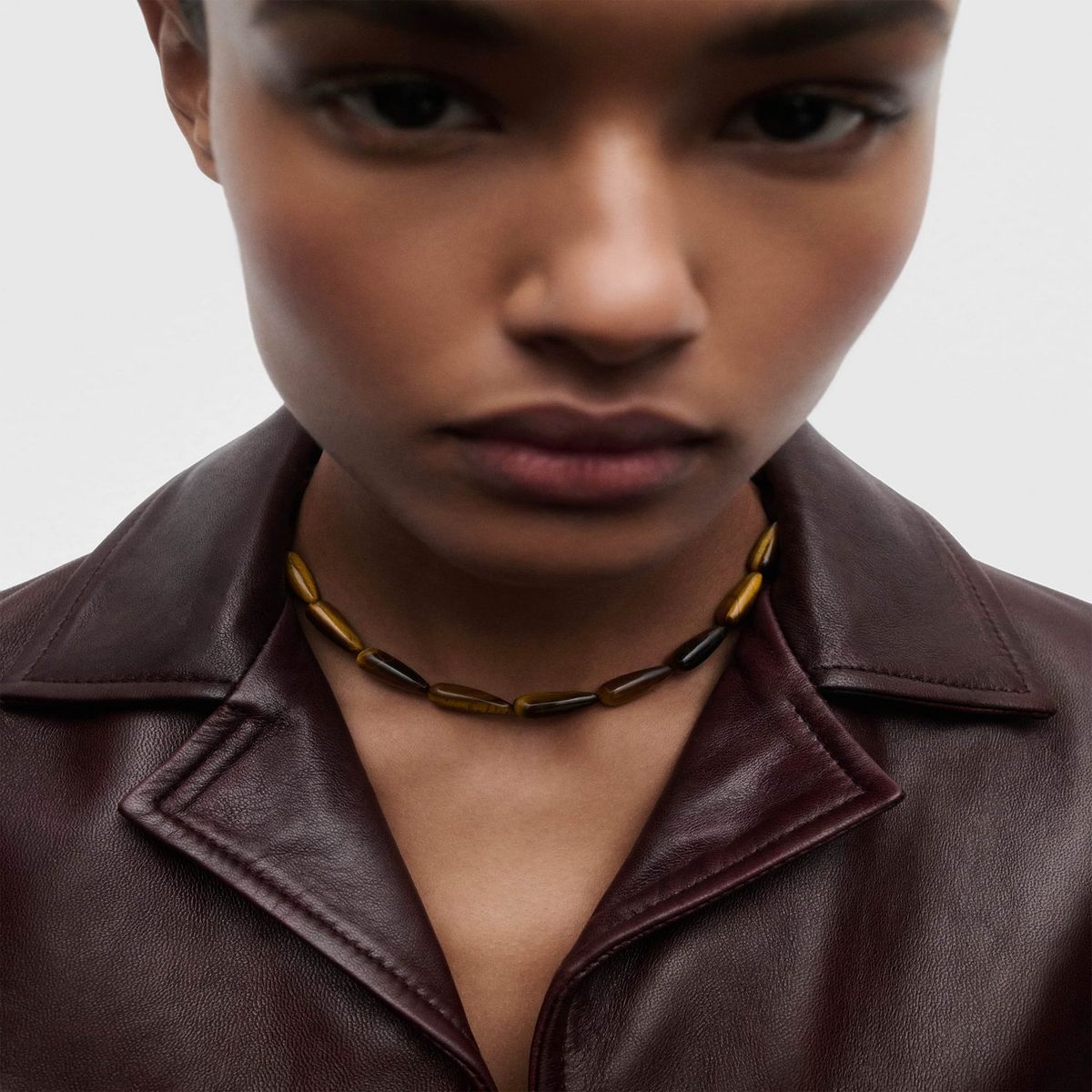 PDPAOLA - Collar Tiger Eye Drop